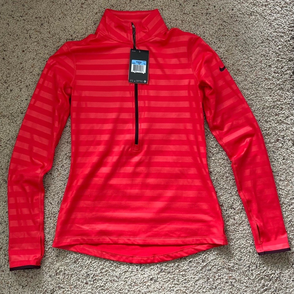 Nike Red Striped Women's Top